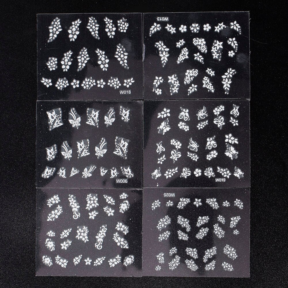 Juego De Calcomanías Por Transferencia WANDIC - 12 Hojas Con Diseños De Plantas Y Flores