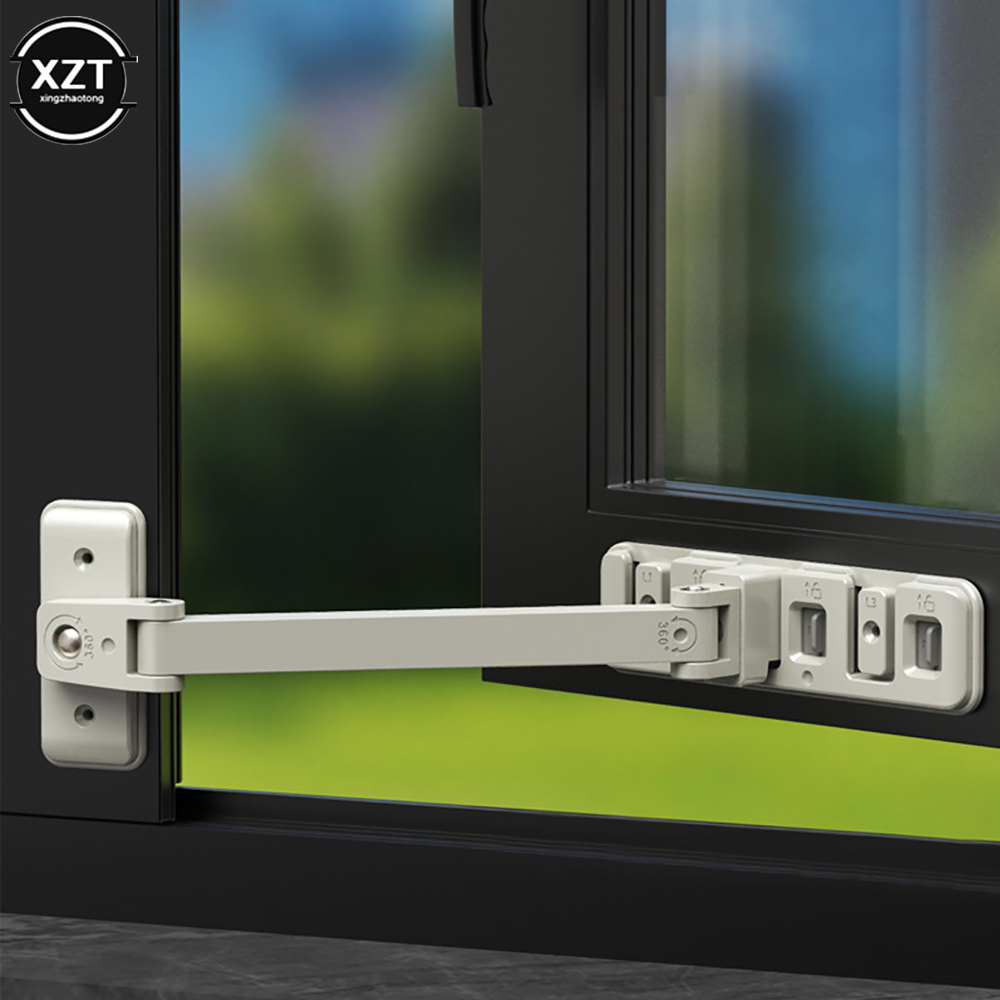 Anti-Open Fall Adjustable Window Buckle Home Window Safety Lock for Baby Security Protection Sliding Door Limit Holder Locks