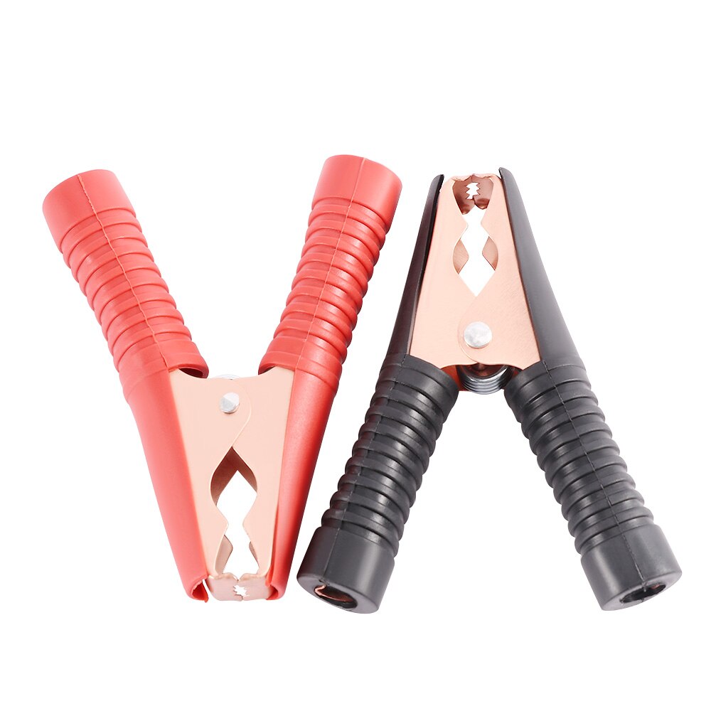 1Pair 100A Red Black Battery Test Clamps Alligator Clips Crocodile Clip Connectors Electrical Equipment Car Battery Terminals