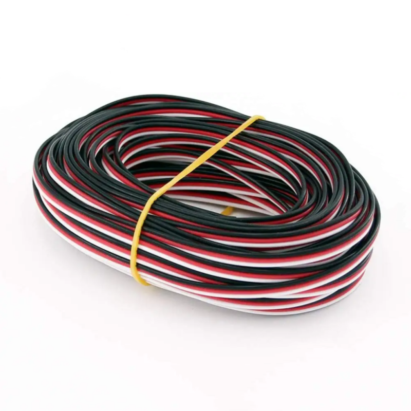 5 meter 26 awg /22 awg jr futaba servo förlängningskabel, 30/60 -kärnig ledning, störningsfri för rc-modell, gör-det-själv-tillbehör