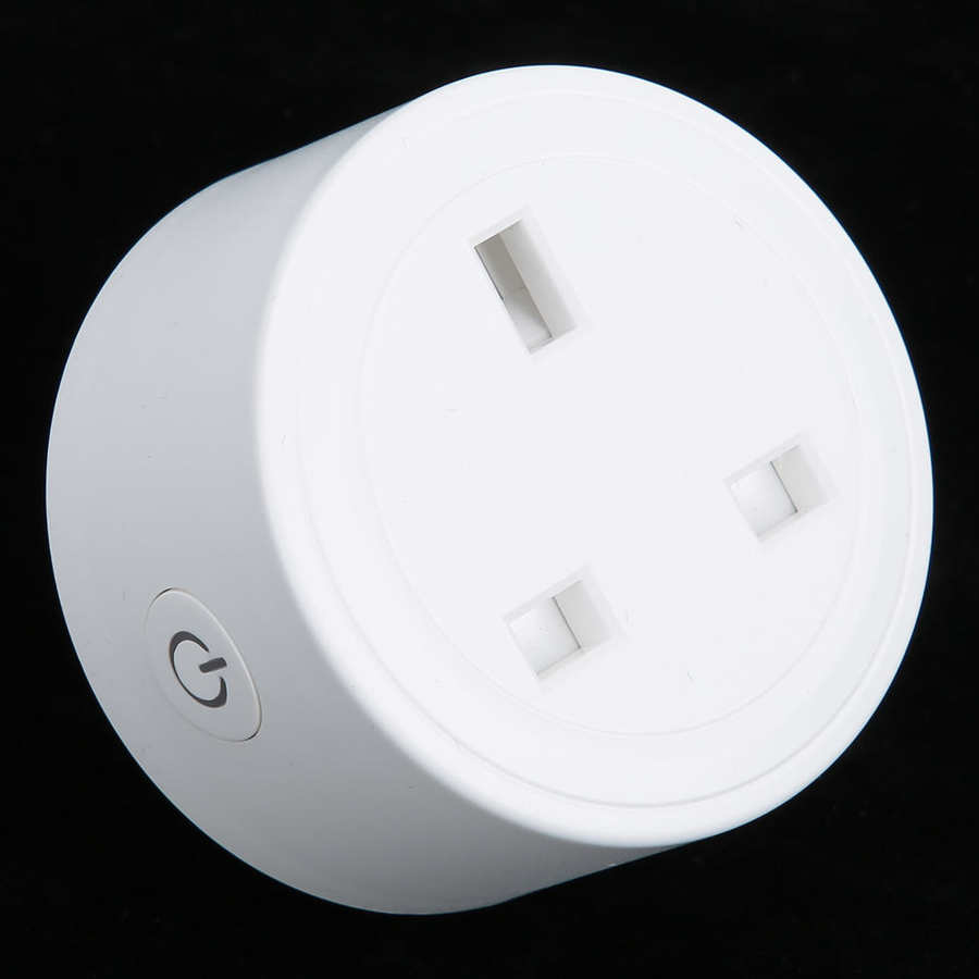 Smart socket intelligent mini wifi-stik oulet med stemme-fjernbetjening app-kontrol uk-stik 100-240v