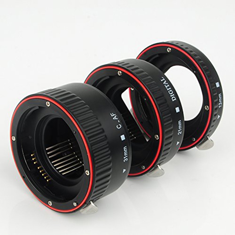 Pixel lens tube Auto Focus Macro Extension Tube Set for Canon SLR Cameras EF EF-S Lens Canon 700d t5i 7d 5d for Canon Accessory