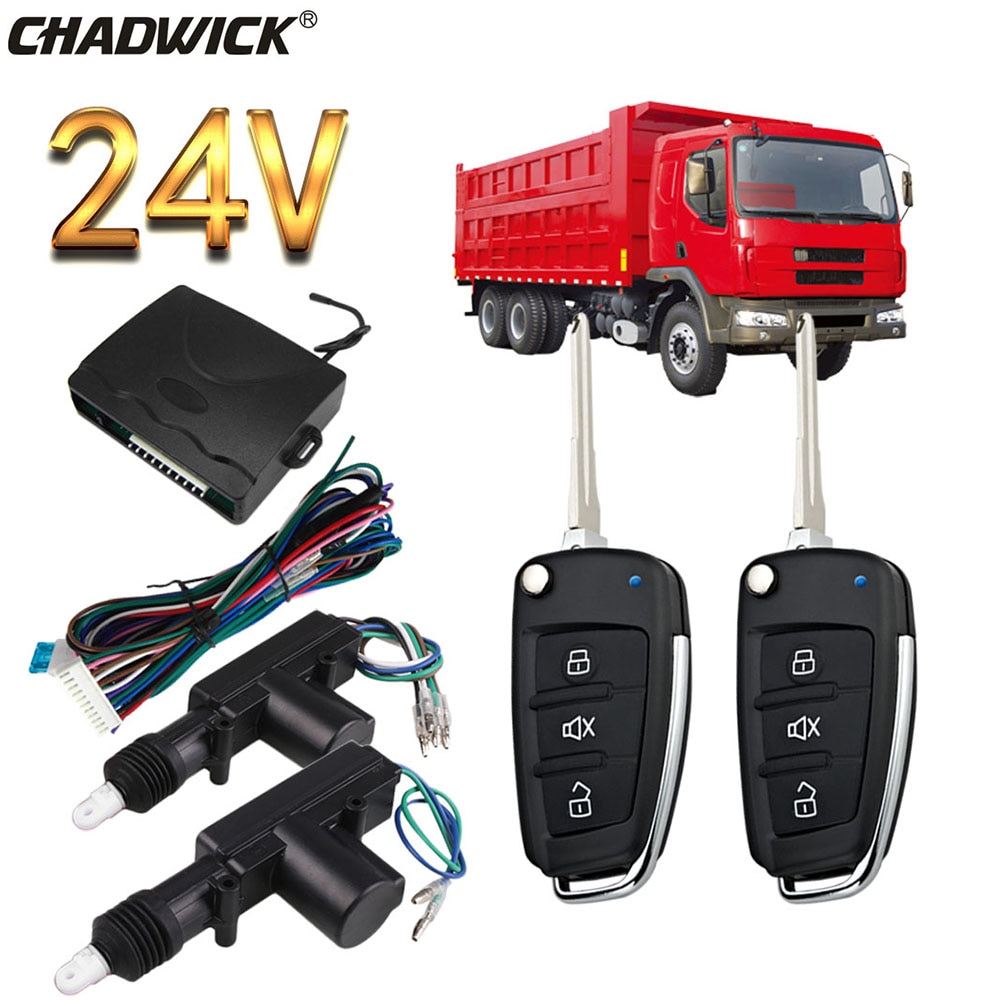 615-8118 15# FLIP KEY 24V universal for truck Remote control Vehicle Keyless Entry System 2 doors Central Door Lock alarm system