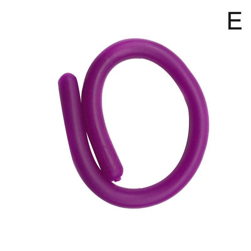 Children Adult TPR Rope Decompression Toy Luminous String Fidget Elastic Toys String Autism Vent Anti Stress Stretch Noodle C1A1: Nomal purple