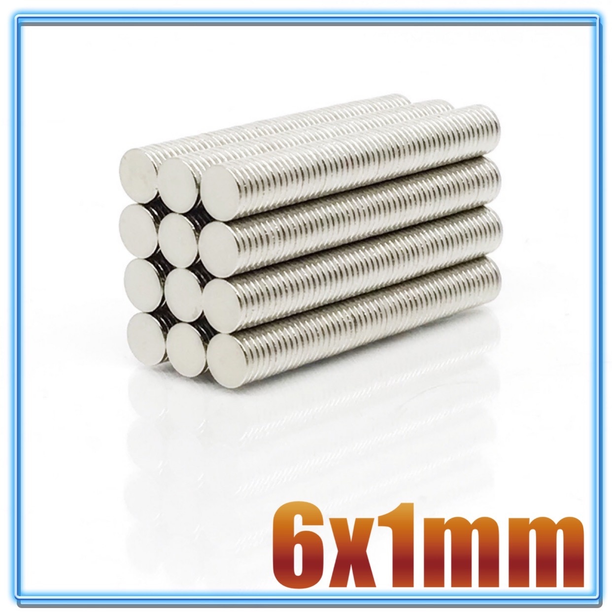 20 ~ 5000 stk 6 x 1 mm tynde neodym stærke magneter 6mm x 1mm permanente små runde magneter 6 x 1mm kraftige magnetiske magneter 6*1 mm n35