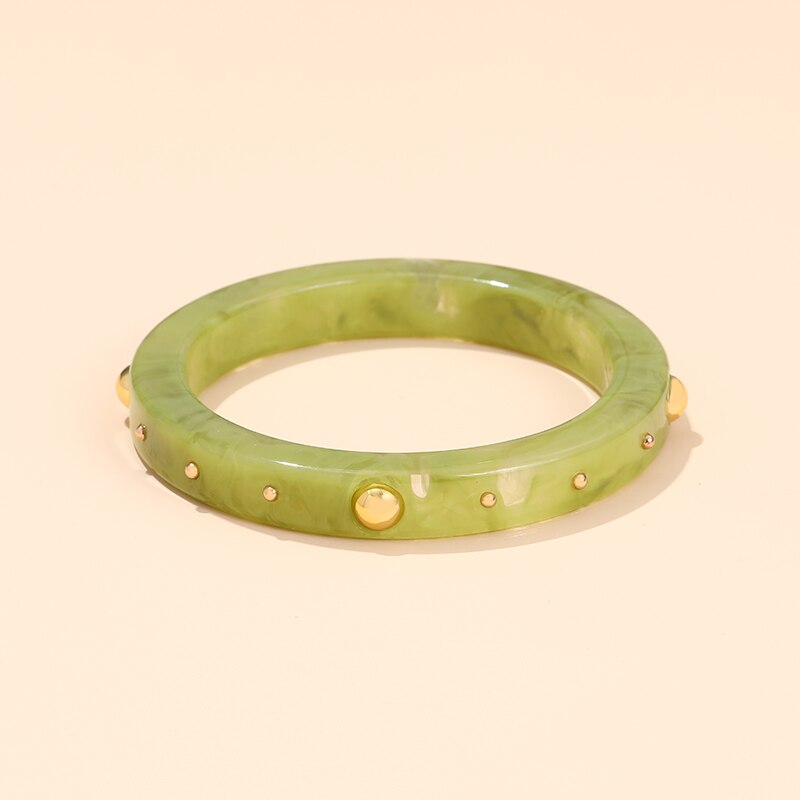 GuanLong resina Vintage gioielli indiani punta in metallo braccialetti irregolari per donna ragazza Design Charms braccialetti estivi braccialetto Praty: KB218-2