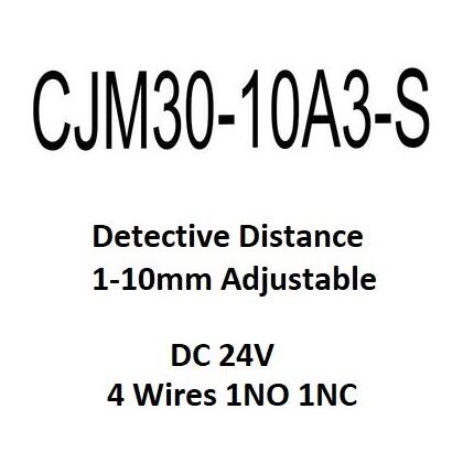 Capteur de proximité capacitif 220V CJM30-10A2-S CJM30-10A1-S 2 lignes NC, capteur de niveau Bin 10mm, plage de détection réglable: CJM30-10A3-S-DC24V