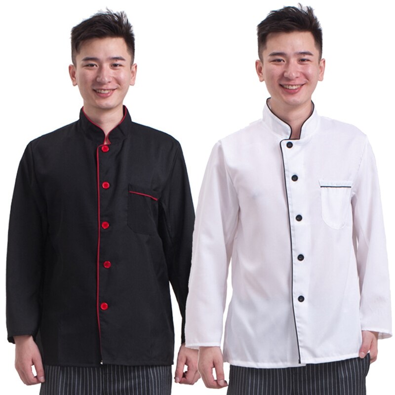 Long Sleeve Chef Uniform Kitchen Restaurant Cooking Clothes Bakery Catering Uniform Breathable Waiter Work Wear Chef Jackets