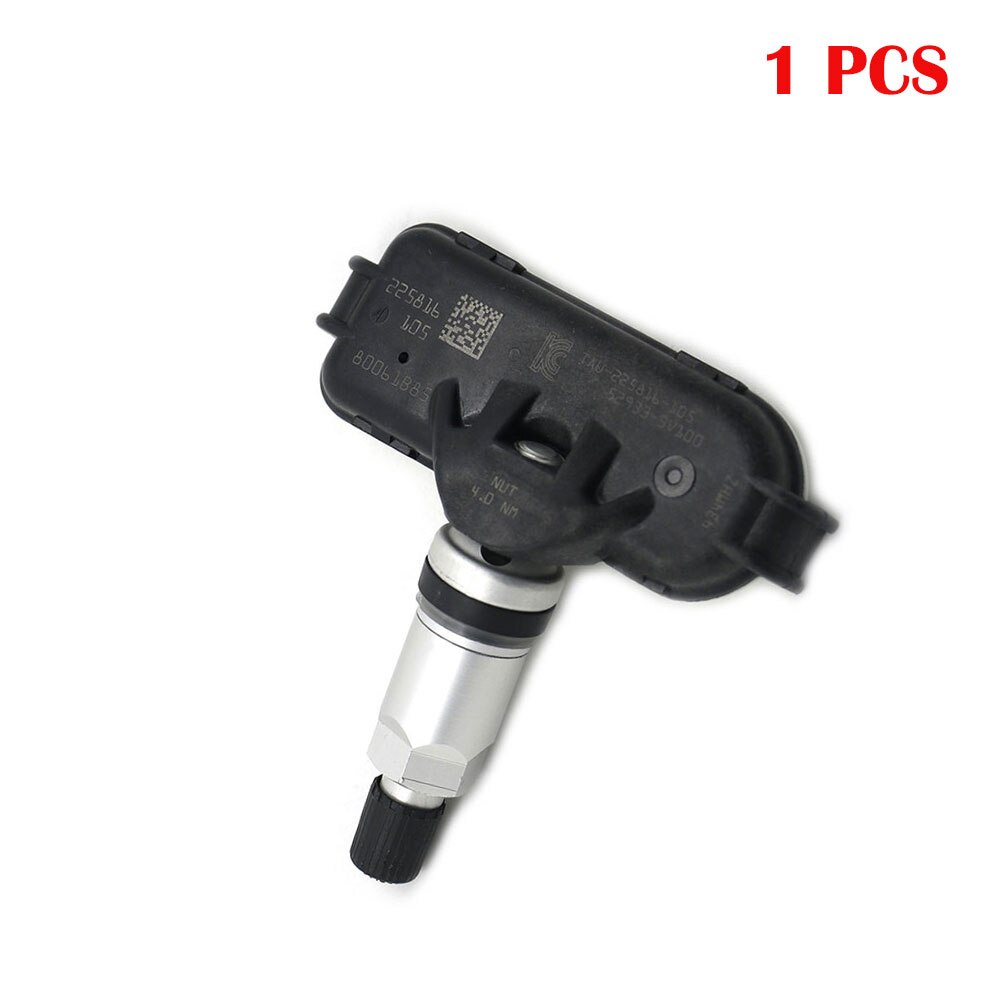 4 stk dekktrykksensor tpms 52933-3 v 100 529333 v 100 til hyundai  i40 vf 434 mhz: (1 stk )529333 v 100