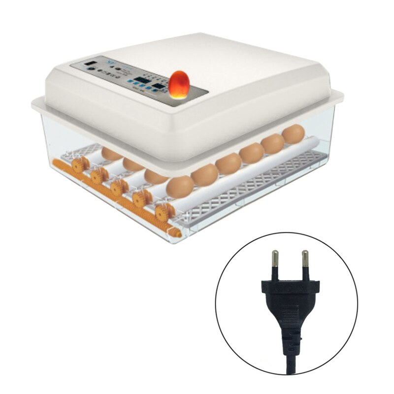 Incubadora automática de 9 huevos, termostato de incubación de aves con pantalla Digital, herramienta de incubación de granja: EU
