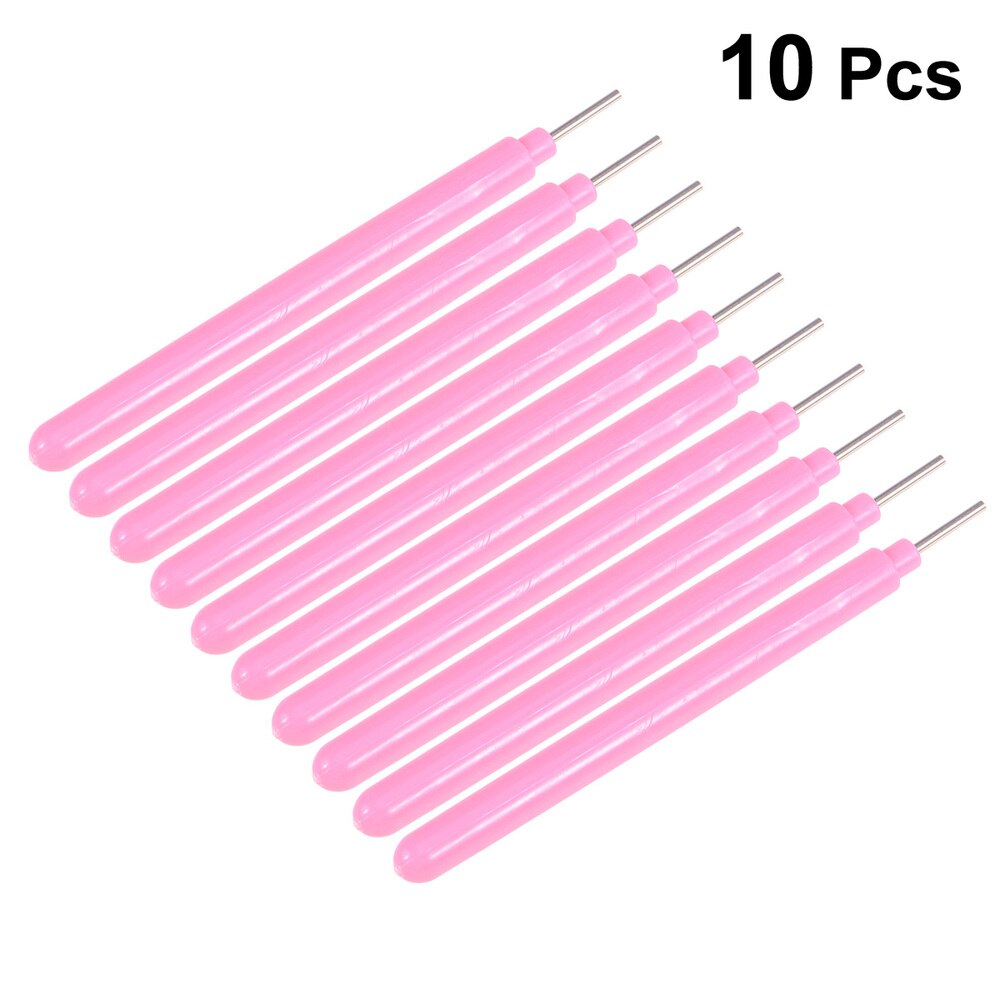 10pcs Tools Colorful Funny DIY Paper Quilling Tools Quilling Paper Ramified Pen Papercraft DIY Tool Pen Light Pink A50