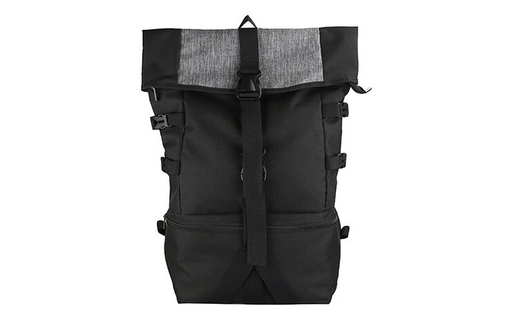 Multifunction Outdoor Men's Sports Gym Bags Basketball Backpack for School Rugby Sports Hiking Fitness Youth Soccer Bag: Black