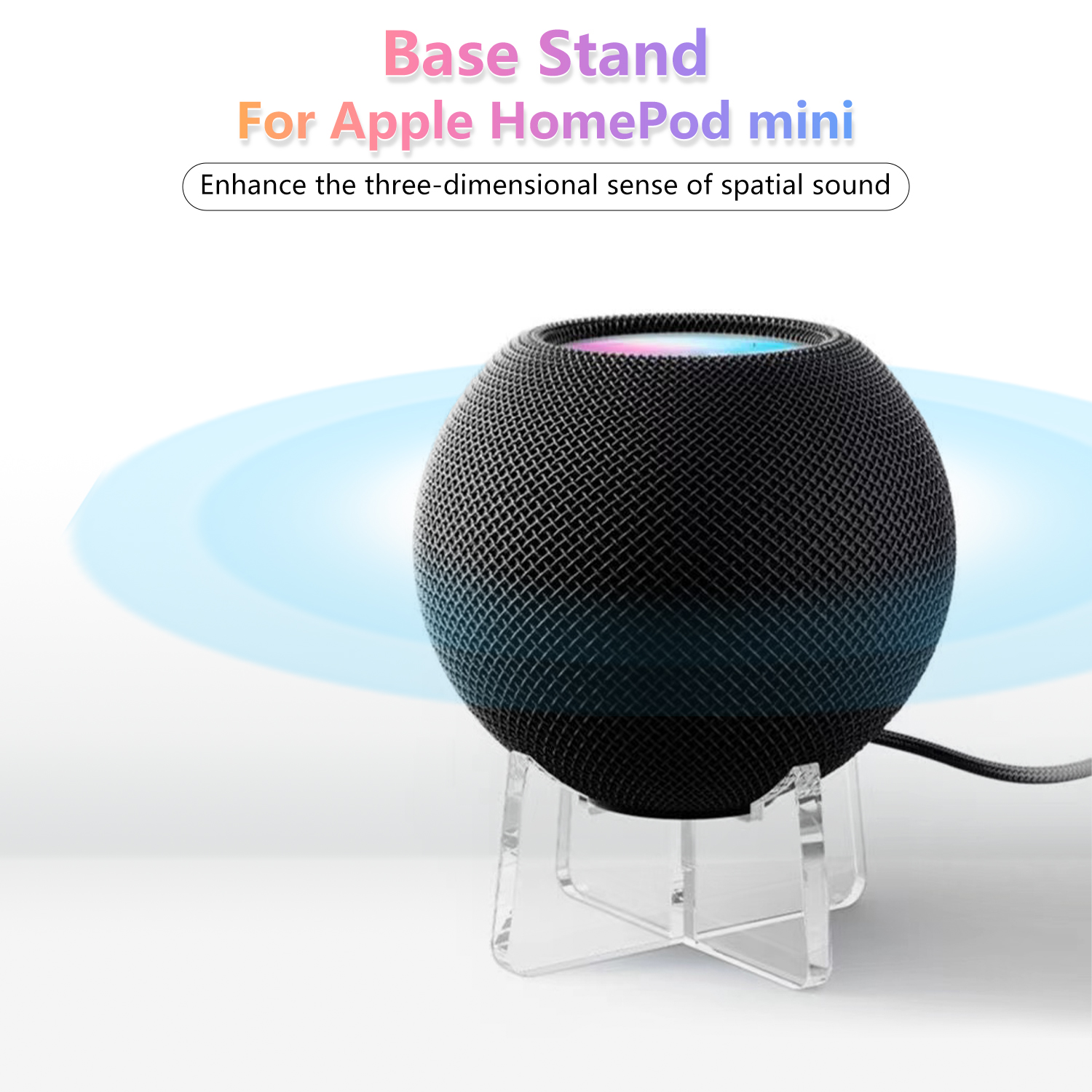 Stand for Apple HomePod mini Acrylic Material Exquisite Tabletop Holder for Apple Homepod mini Speaker Support