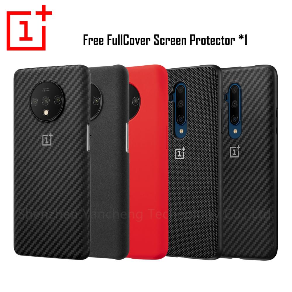 Oneplus 7 Pro funda Original 100% de Oneplus funda protectora oficial de Nylon parachoques arenisca funda one plus 7 Oneplus 7T