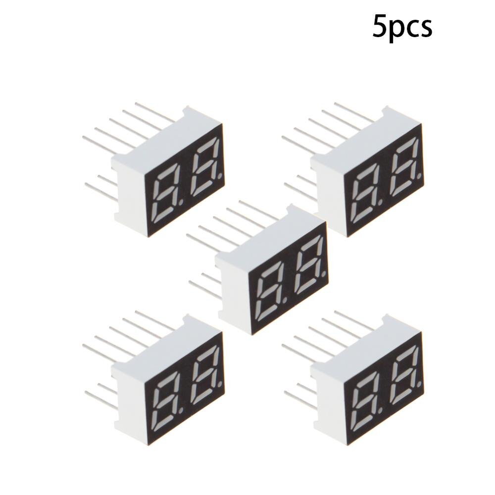 2 ~ 20 st gemensam katod / anod led display 2 bitars digitalt rör 10 stift 7 segment 2v 20ma röd/grön led segment displayer