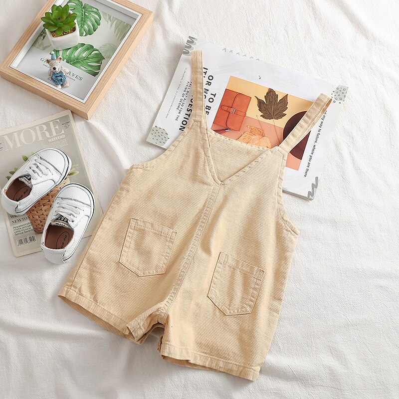 Baby Kids Jumpsuits Korean Casual Shorts for Boys Toddler Girl Overall 1 2 3 4 Years Kids Pants Summer Child Shorts