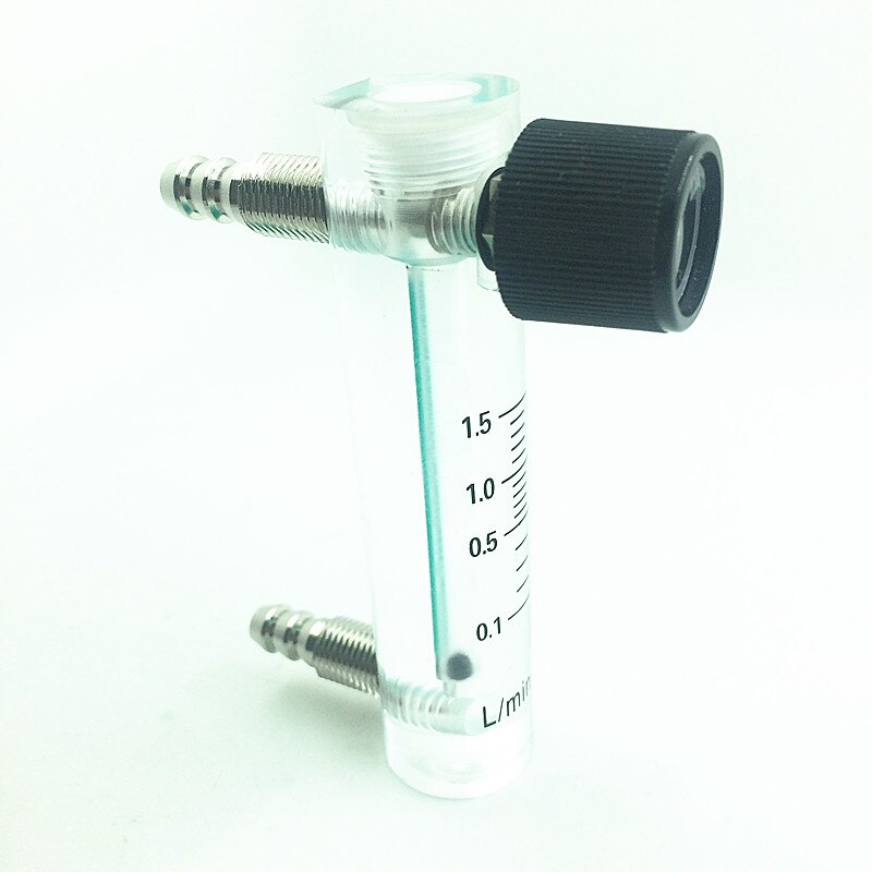 Air Oxygen Gas Flow Meter Flowmeter Caudalimetro Counter Flow Indicator O2 Oxigen Gas Meter Flow Device Switch 0.1-1.5L/min