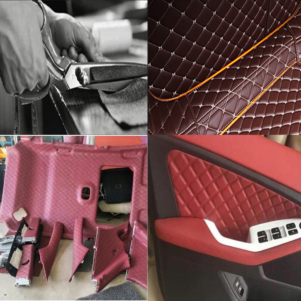 3D Diamant Wildleder Stoff Auto Innen Änderung Auto Sitz Abdeckung Auto Tür Änderung Auto Decke Änderung Möbel Sofa Änderung