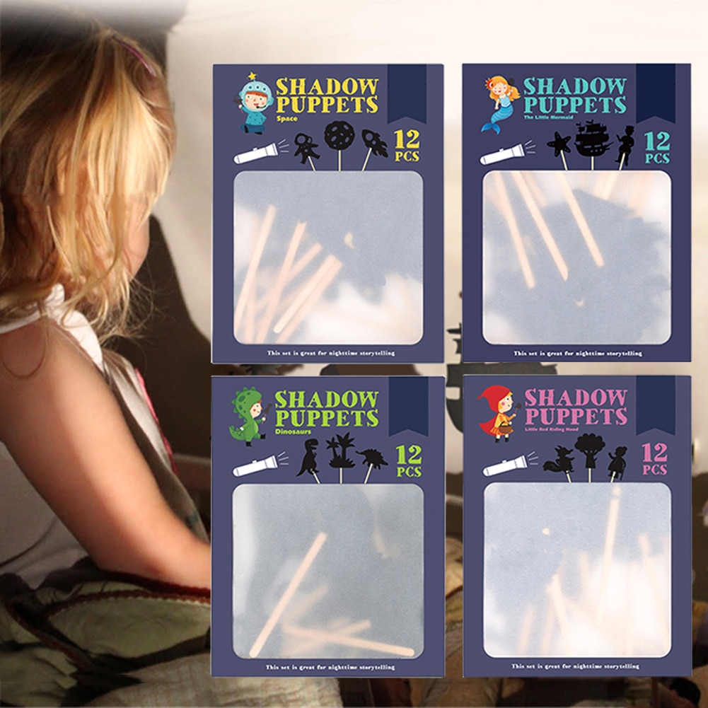 Kinderen Educatief Silhouet Game Fun Projectie Ouder-kind Interactieve Shadow Spelen Cognitieve Klassieke Speelgoed Set