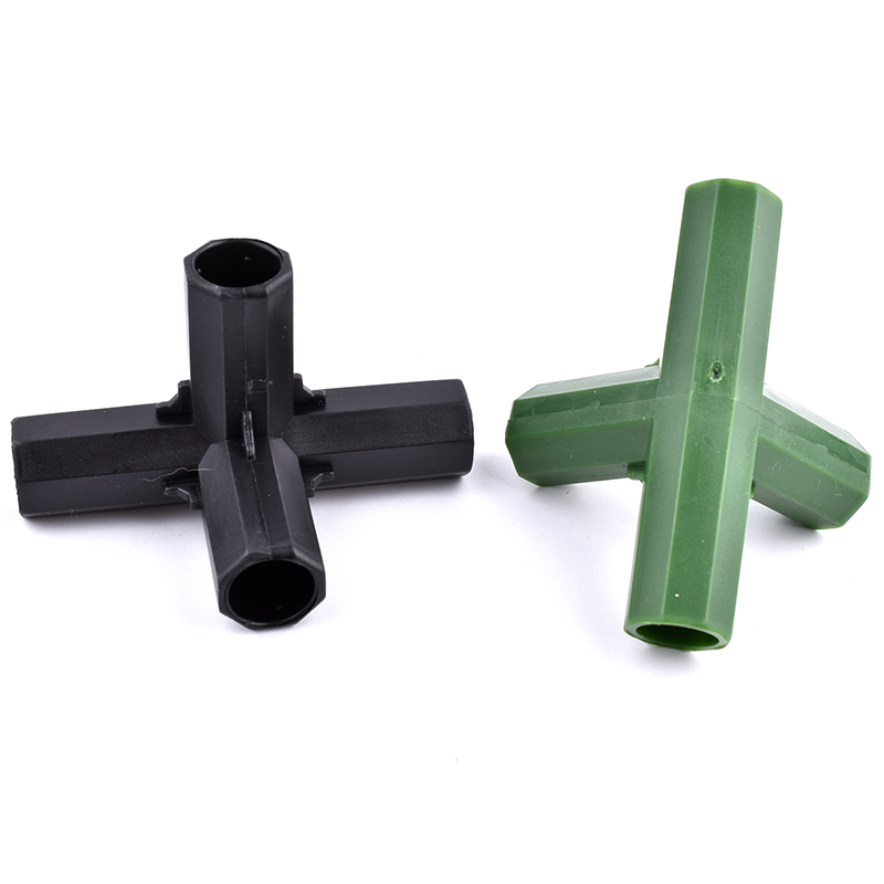 2/10/20 pçs 11mm estufa planta quadro conector jardim tubo suporte haste conjunta plástico afiação canto conexão acessórios de fixação