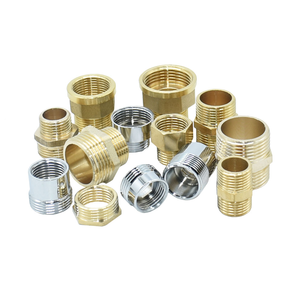 Latão 1/2 "3/4" 1 "macho fêmea rosca conector reduzindo acoplador acessórios de cobre conectores de tubo adaptador de torneira de água
