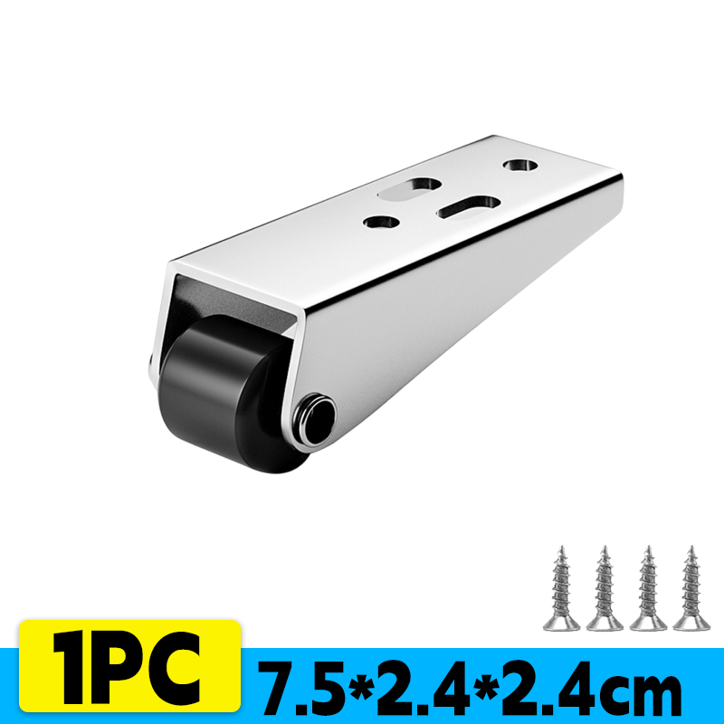 16/1PCS Furniture Caster Universal Sliding Door Guide Wheel Mini Silent Directional Roller for Table Cabinet Bottom Moving Tool: Orange