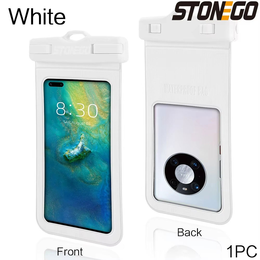 Waterproof Swimming Bag Ski Drift Diving Shoulder Waist Pack Bag Underwater Cell Phone Bags Case Cover for Beach Boat Sports: Fluorescein