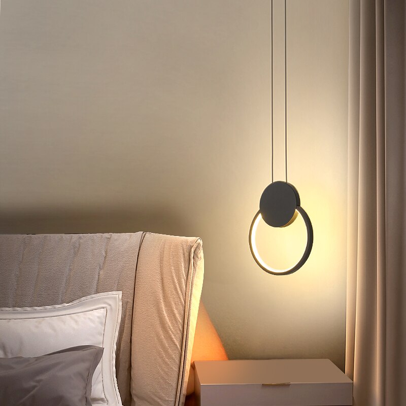 Moderne minimalistische led pandent verlichting geometrische esthetiek woonkamer slaapkamer eetkamer verlichting hanglampen