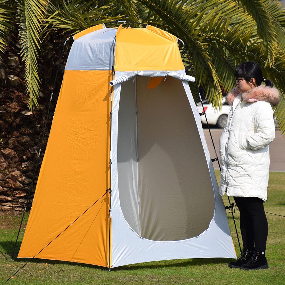 Tienda de campaña portátil e impermeable para exteriores, refugio con cambiador de ducha, ideal para acampar en la playa, 3 estaciones, , inalámbrica