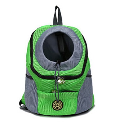 Dog Carrier Backpack Prepack Shoulder Bag Breathable Net Small Dog Outdoor Travel Bag Shoulder Bag Chihuahua Pug Pet Supplies: green / S 30x34x16cm