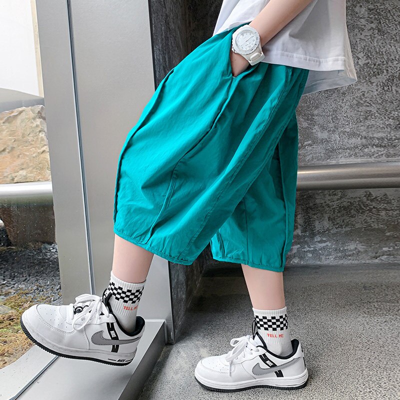 Pantalones bombachos cortos para niños de 5, 7, 9, 11, 13, 14 años, , verano, 2022