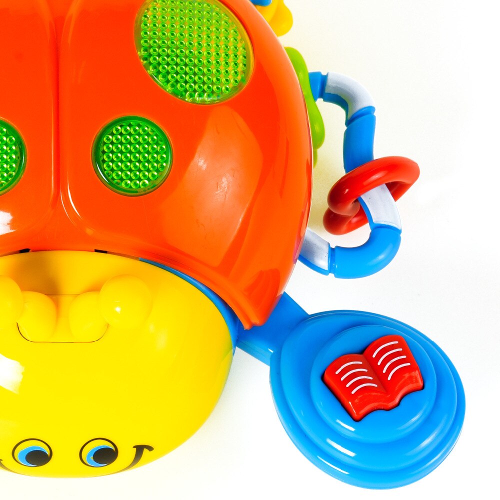 Bebé juguetes bebé gatear juguetes de mariquita de juguete mariquita con música y Luz Juguetes Educativos de aprendizaje para niños