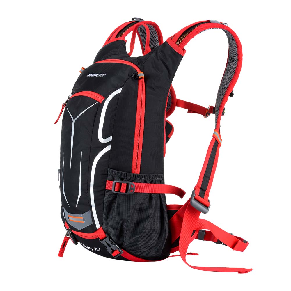 Lixada-mochila de Ciclismo de 18L, ultraligera, para deportes al aire libre, viaje, Camping, hidratación, bolsa de agua: Rojo