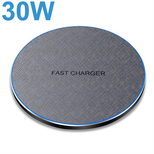 2 in 1 30w dual seat qi draadloze oplader voor samsung  s20 s10 dubbele snellaadpad voor iphone 12 11 xs max xr  x 8 airpods pro: 30w enkele oplaadbeurten