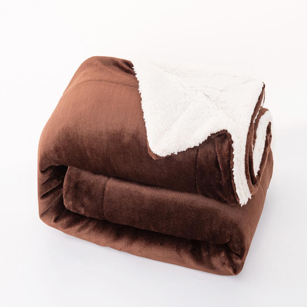 Super Soft Cozy Luxe Bed Deken Kunstmatige Fleece Dekens En Gooit Adult Dikke Warm Winter Dekens Thuis Op Twin Beddengoed: Coffee