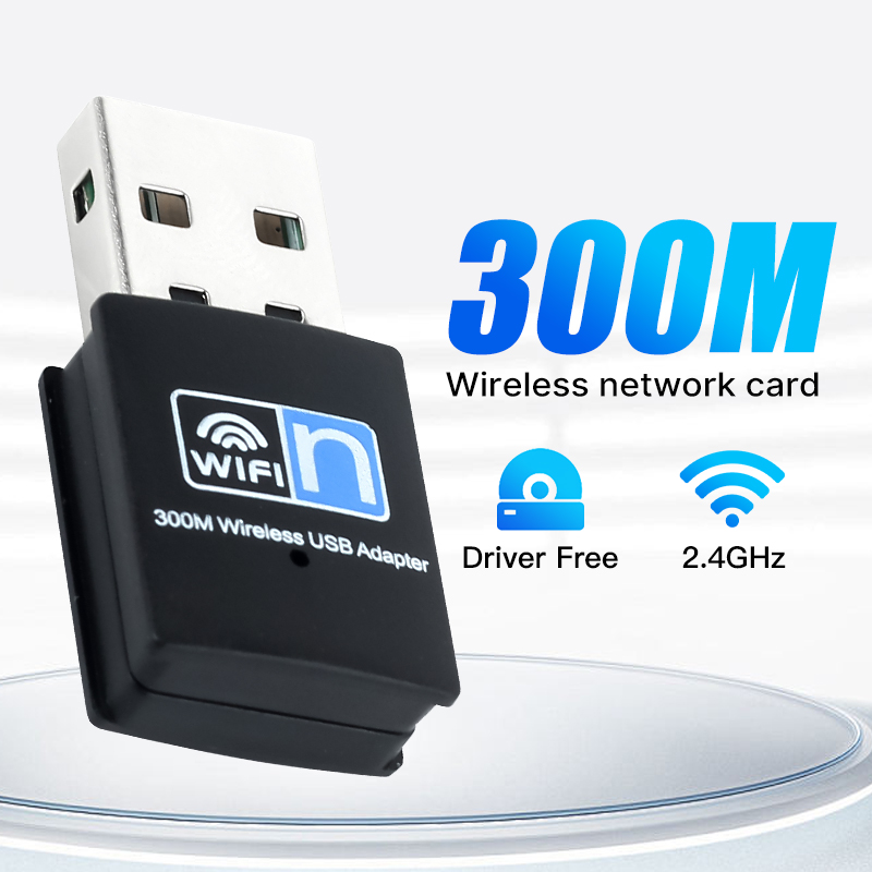 150m Mini USB WiFi Adapter 2.4G Bluetooth4.2 Przenośna bezprzewodowa karta sieciowa do laptopa PC Windows 10/11 Bezpłatny sterownik: Default Title