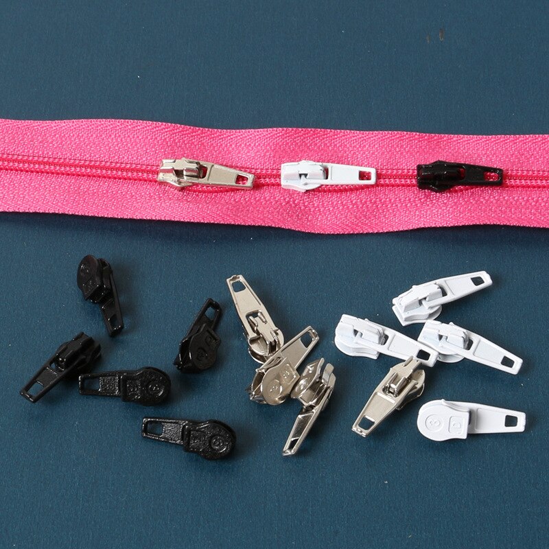 25pcs 3# Zinc Alloy Auto Lock Automatic Zipper Puller Sliders for Nylon Zippers Home Textiles zip slider