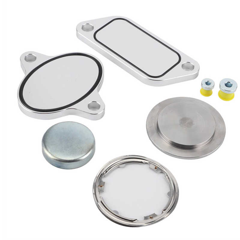 EGR Delete Plug with Gaskets Kit Set EGR Cooler Eliminate Fit for Cummins ISX CM871 Engine