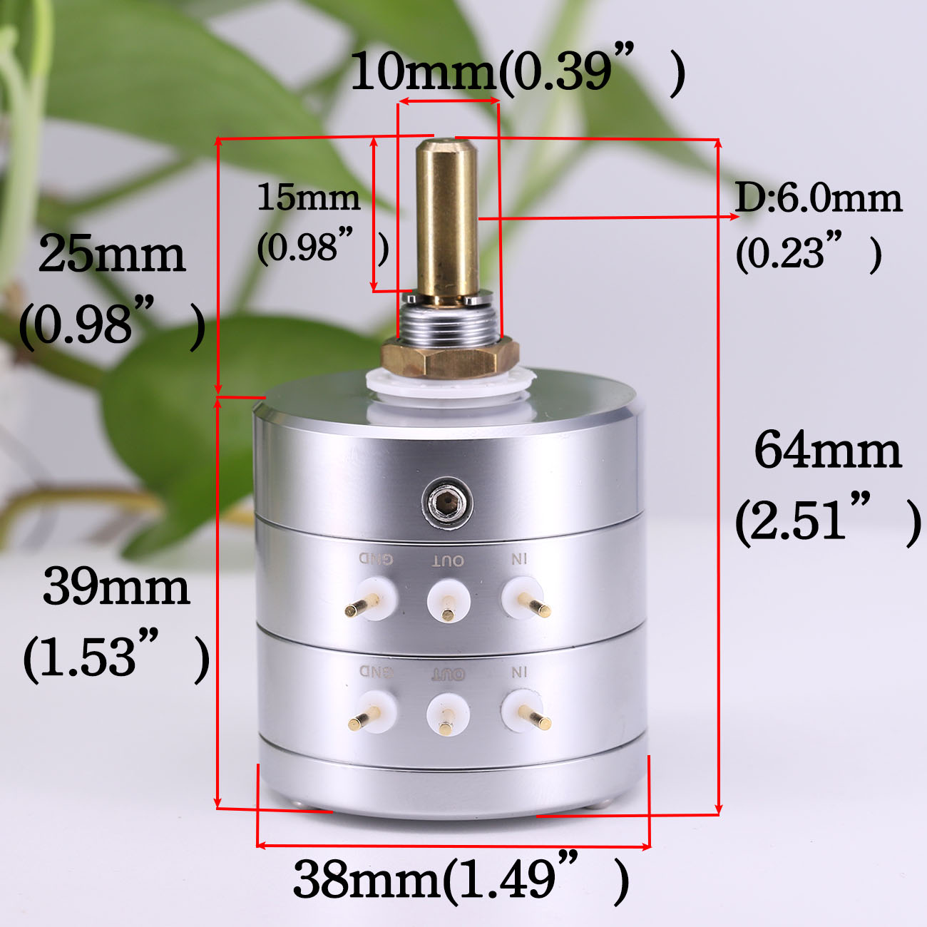 1PC EIZZ 2 Kanal Stereo 10K 25K 50K 100K 250K 24 Schritte Lautstärke Potentiometer Protokoll abgestufte Audio- Abschwächer Für Hifi Audio- DIY