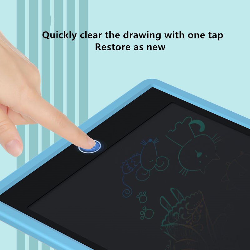 Grafisk tablet elektronik tegning tablet smart lcd skrivetablet sletbart tegnebræt 8.5 tommer lyspude håndskrift pen