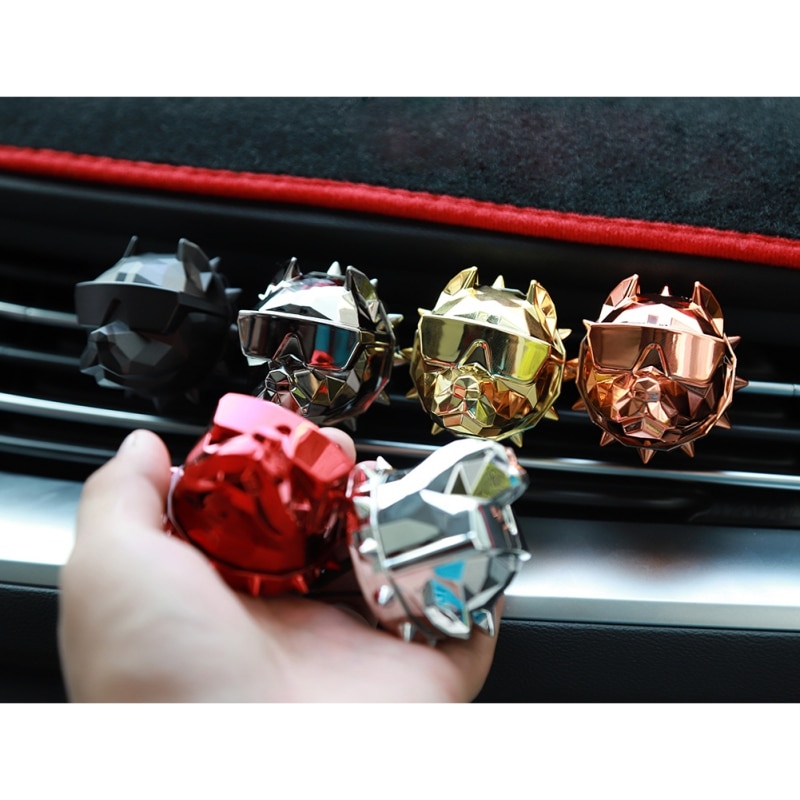 Creatieve Bulldog Luchtverfrisser Auto Parfum Auto Decoratie Auto Clip Bulldog Geur Geur Parfum Voiture Auto Diffuser