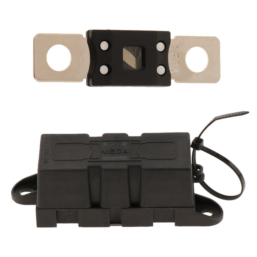 Mega Bolt Down Auto Zekering Tijd Delay-150A 32V + Mega Zekering Holder-300A Voor Heftruck Rv Camper Yacht Auto Golf winkelwagen Marine