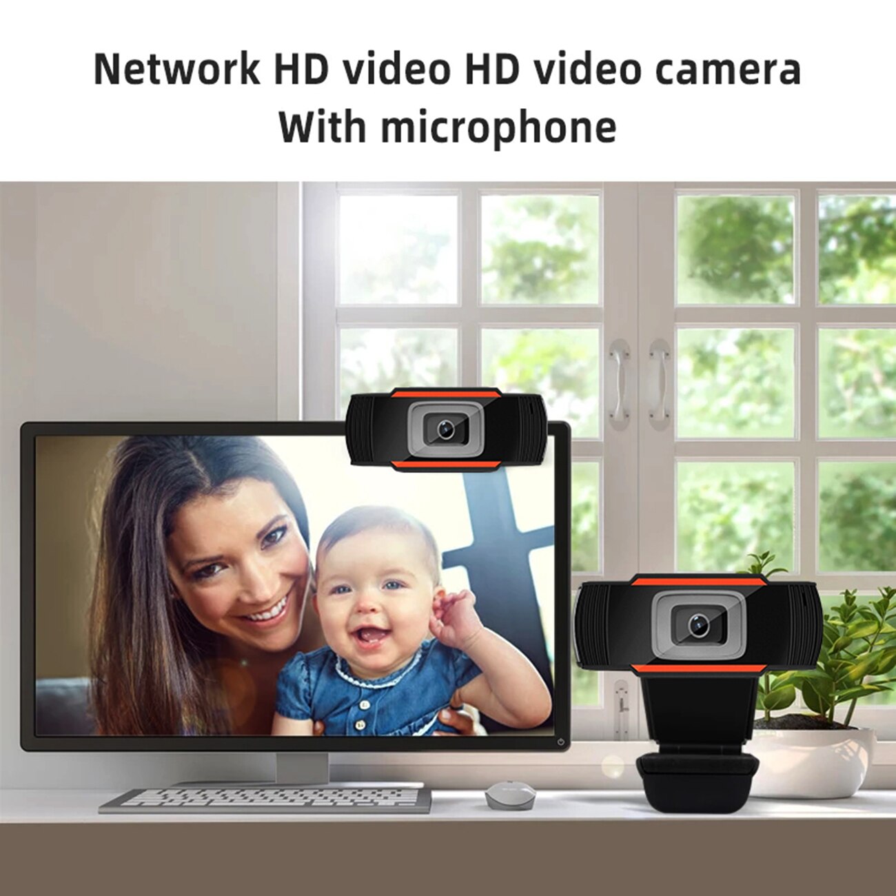 Wired Camera USB Connect HD Full 1080P Computer Device Webcam Plug and Play For Webcast Video Chat With Privacy Cover Household