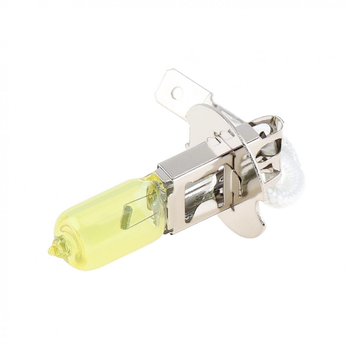 12V H3 2500K 100W Gelb Licht Super Helle Auto Xenon Halogen Lampe Auto Vorderseite Scheinwerfer Nebel Birne Auto Styling Kopf Licht Lampe