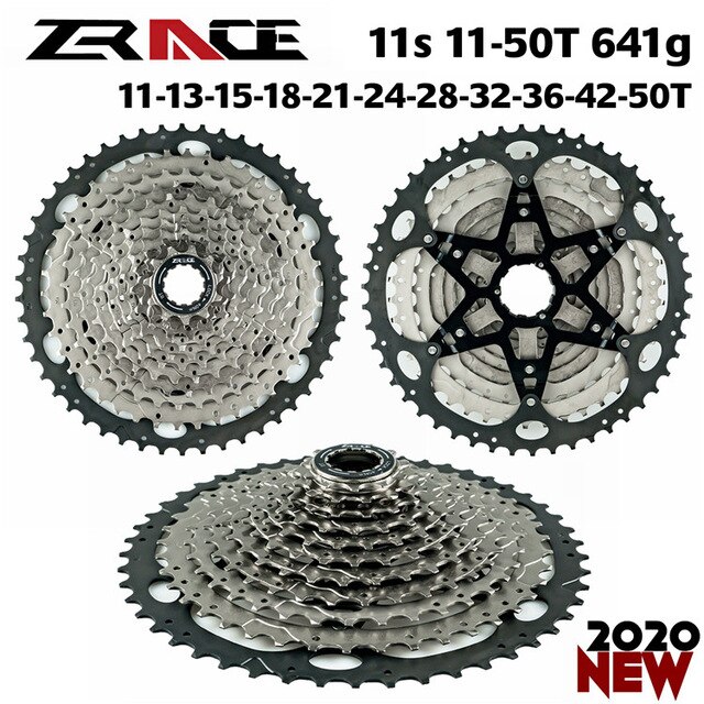 Zrace fietscassette 8 9 10 11 12s mtb vliegwiel mountainbike freewheel compatibel voor alivio / deore / slx / xt: 11s 11-50t 641g