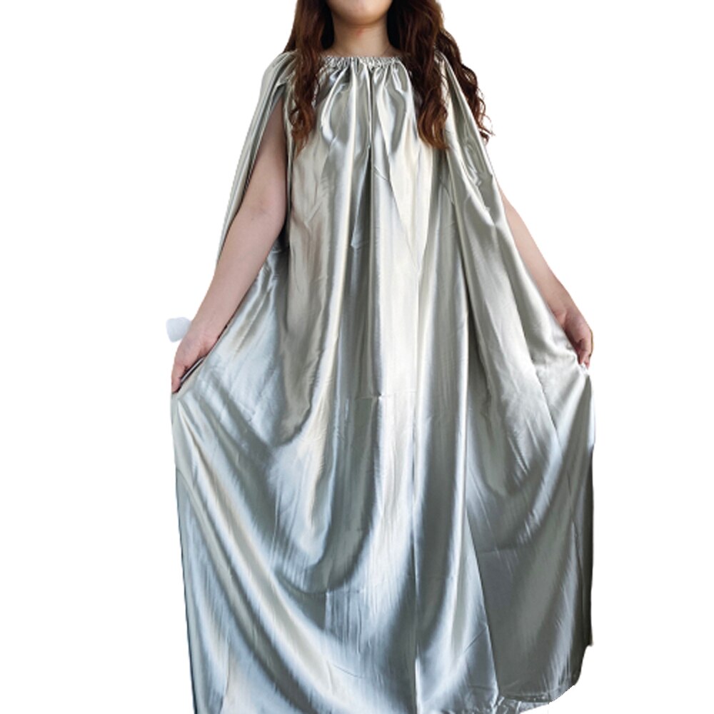 Respirant Yoni robes à vapeur robe de désintoxication vaginale imité tissu de soie vapeur fonctionnelle vêtements v-vapeur corps couverture: GRIS