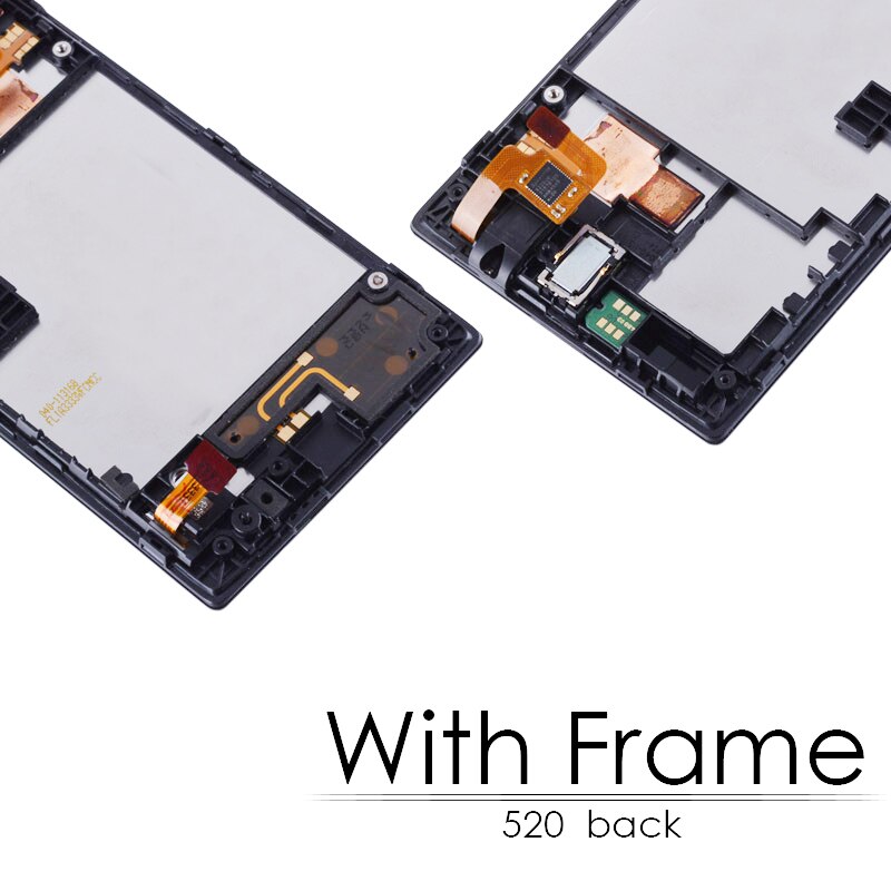 4.0 &#39;&#39; Original LCD For Nokia Lumia 520 LCD Display Touch Screen Digitizer With Frame Replacement Parts For Nokia 520 LCD Screen