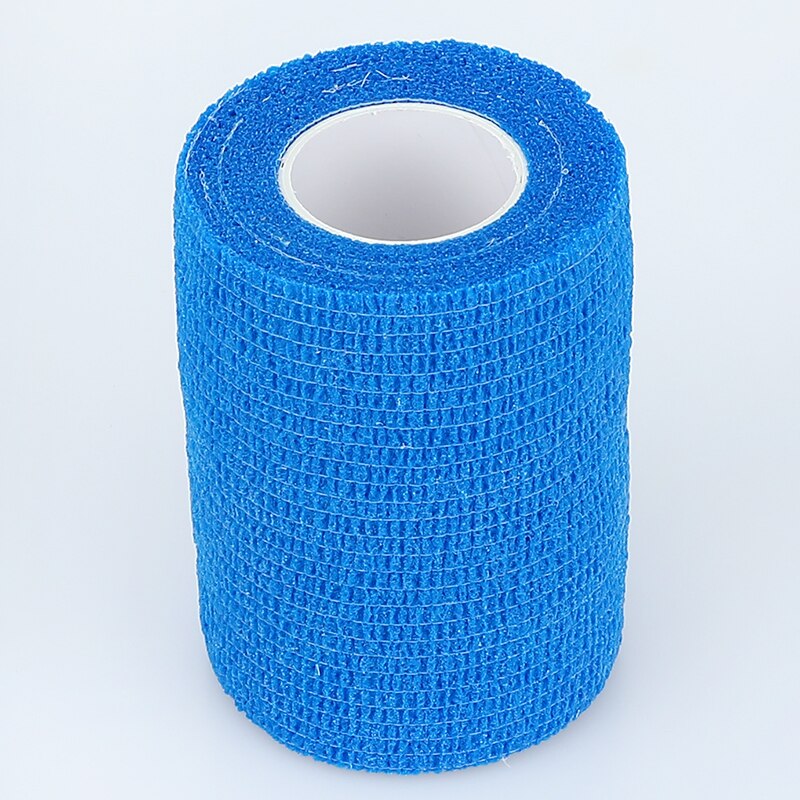 4 .5m muscle finger joint protection bandage sports tape waterproof self-adhesive elastic bandage non-woven adhesive bandage: Blue / 5 pcs