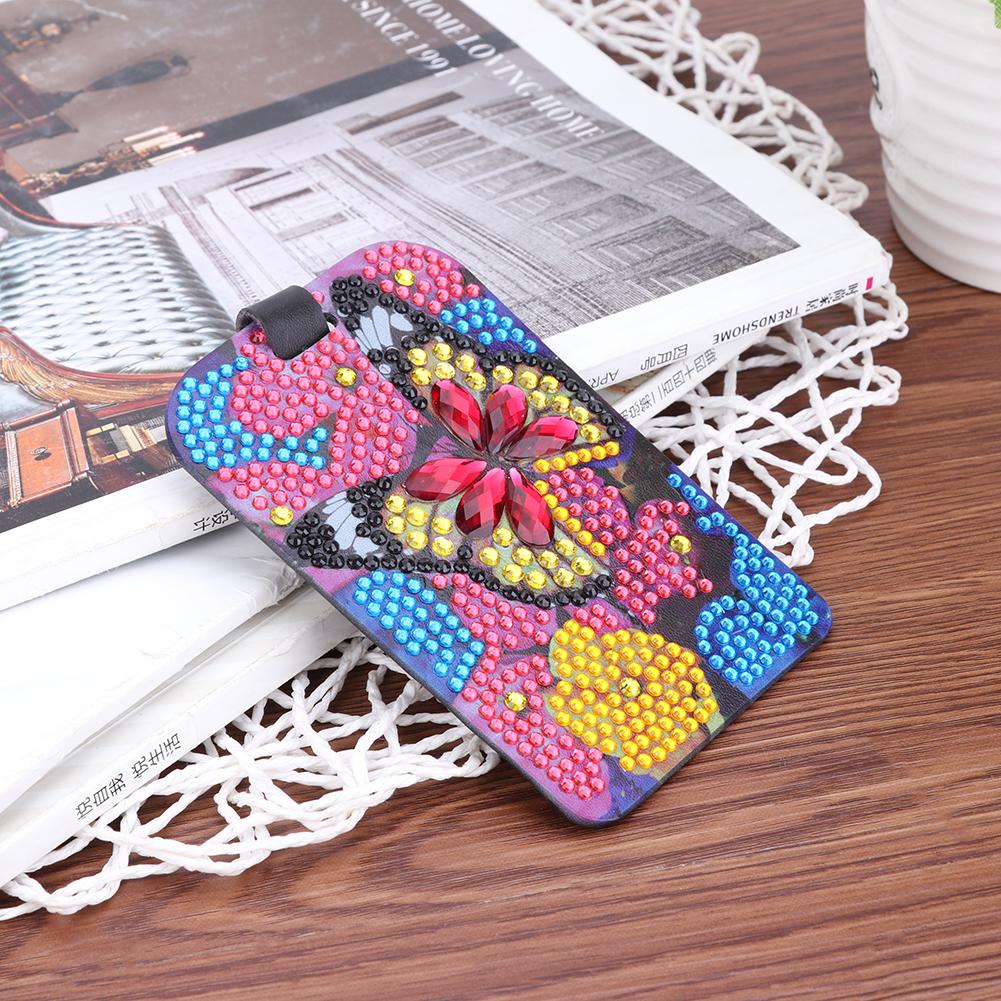 Diamond Painting Luggage Boarding Pass Suitcase Label Butterfly Mandala DIY Special Shape Diamond Embroidery Needlework Craft