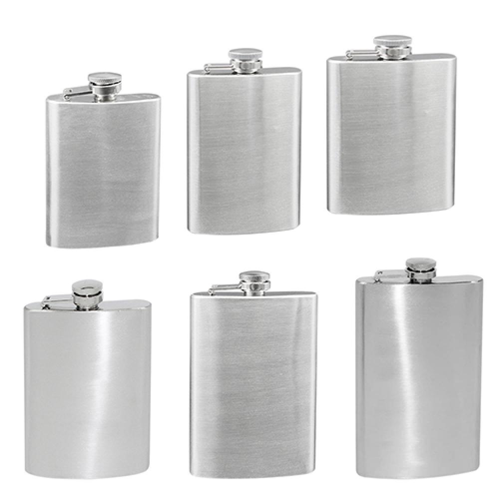 4 5 6 7 8 10 Oz Stainless Steel Hip Flask with Funnel Liquor Whisky Outdoor Portable Pocket Flasks Alcohol Bottle heupfles